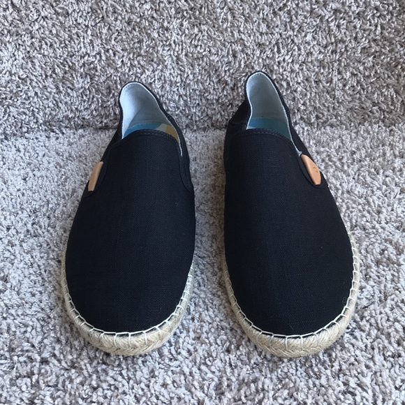 Olukai Women’s Kaula Pa’a Kapa Lava Rock Black Espadrille Slip-On Shoes size 11 - Picture 3 of 13